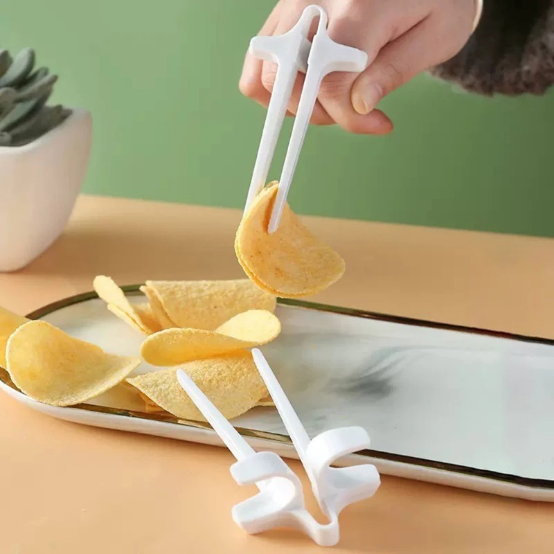 Snacks Food Video - ที่หนีบอาหารแบบหนีบนิ้ว 1 ชิ้น อเนกประสงค์ สำหรับเล่นเกม ดูวิดีโอ