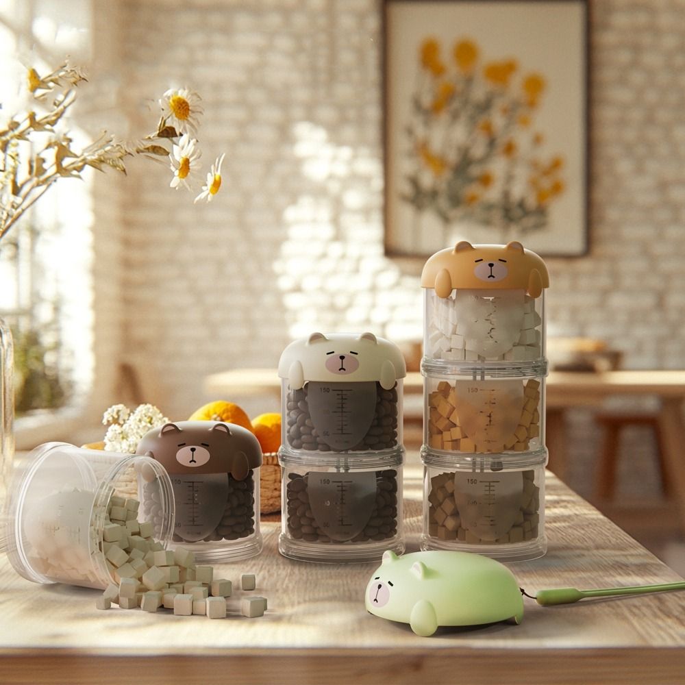 Food Packed Snacks - กล่องใส่อาหารแมวพลาสติกหลายชั้น ใช้งานได้จริง ป้องกันความชื้น กล่องเก็บขนมสุนัขน่ารัก กล่องบรรจุอาหารสัตว์เลี้ยงแบบปิดผนึก กล่องใส่อาหารสุนัขสำหรับพาเดินเล่น