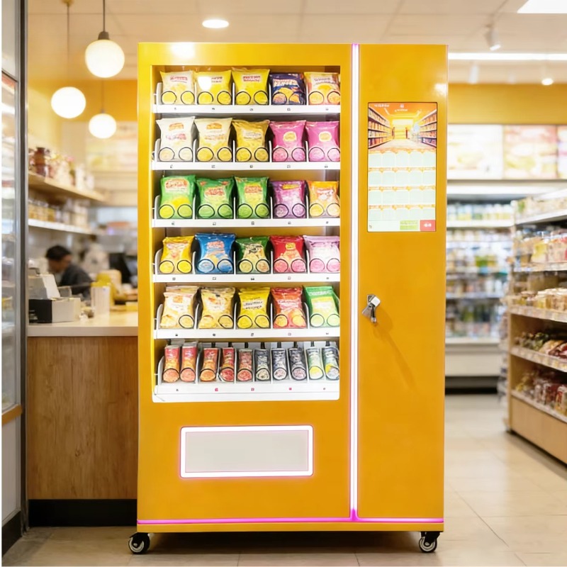 Food Snacks Drinks - ตู้จำหน่ายขนมขบเคี้ยวอัตโนมัติ เครื่องจำหน่ายเครื่องดื่มเชิงพาณิชย์ เครื่องจ่ายเครื่องดื่มอัจฉริยะ อุปกรณ์บริการตนเองสำหรับอาหาร