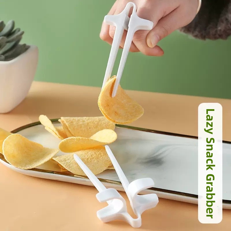 Snacks Food Video - ที่คีบอาหารแบบหนีบ 1 ชิ้น สำหรับคนขี้เกียจ ใช้เล่นเกม กินขนม