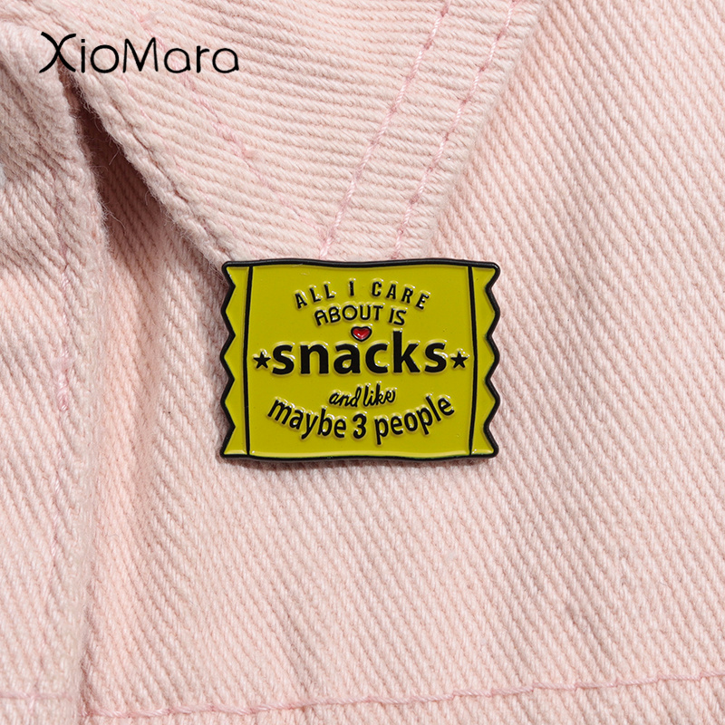 Zinc Food Snacks - นักชิมเก็บตัวอย่างที่ฉันสนใจก็คือขนมเข็มเคลือบสำหรับคนรักอาหารขยะเข็มกลัดปกกระเป๋าเป้สะพายหลังมีเครื่องประดับเป็นของขวัญสำหรับเพื่อน
