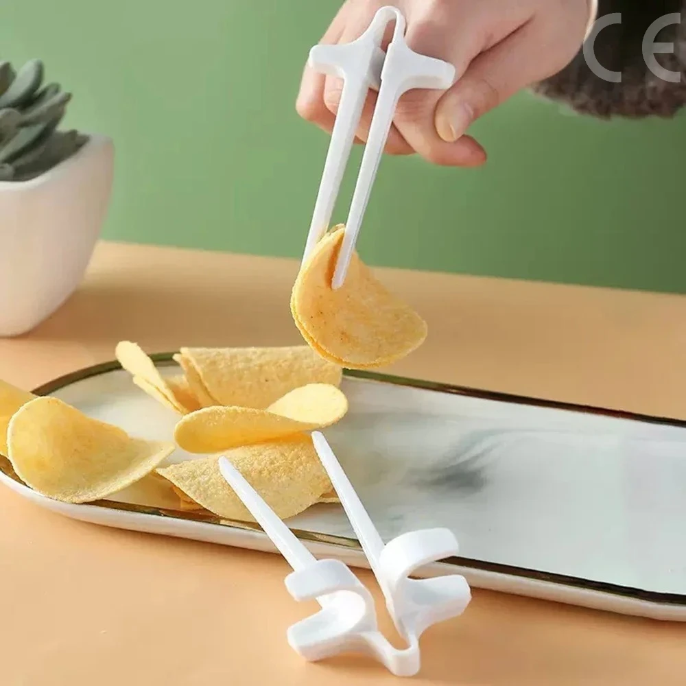 Snacks Food Video - ตะเกียบสำหรับคนขี้เกียจ 1 ชิ้น - ที่หนีบอาหารสำหรับทานขนมและเล่นเกมแบบแฮนด์ฟรี สำหรับดูวิดีโอสตรีมมิ่ง