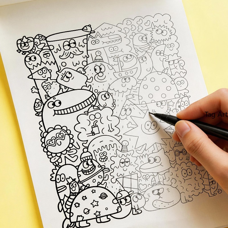 หนังสือภาพบรรเทาความวิตกกังวล, - Food And Snacks Coloring Book บทวิจารณ์และราคา