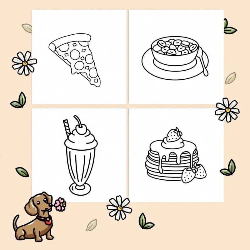 สมุดระบายสีธีมอาหารและขนมขบเคี - Food And Snacks Coloring Book บทวิจารณ์และราคา