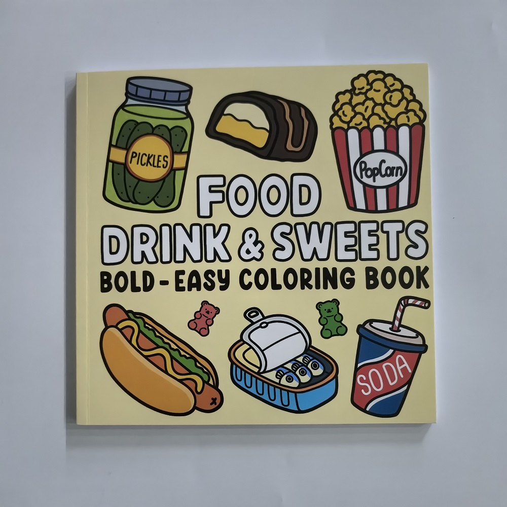สมุดระบายสีอาหาร เครื่องดื่ม แ - Food And Snacks Coloring Book บทวิจารณ์และราคา
