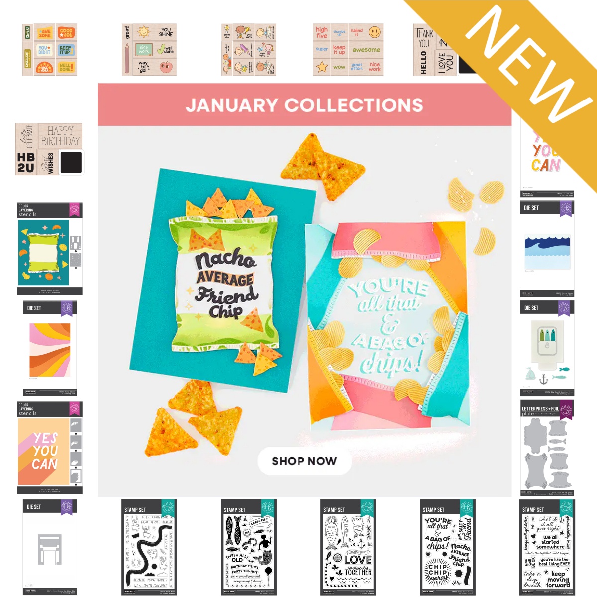 แม่พิมพ์ตัดโลหะลายคลื่น Love W - Food Stamps Snacks บทวิจารณ์และราคา