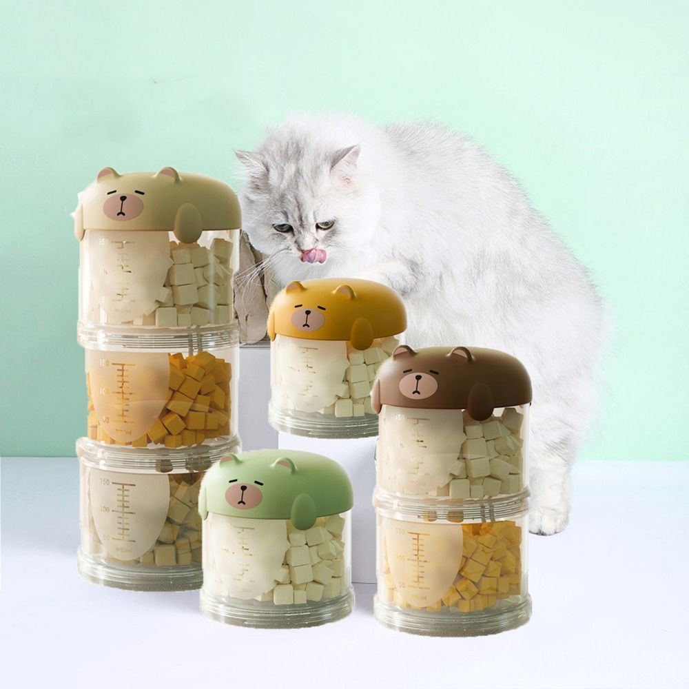 กล่องใส่อาหารแมวพลาสติกหลายชั้ - Food Packed Snacks บทวิจารณ์และราคา