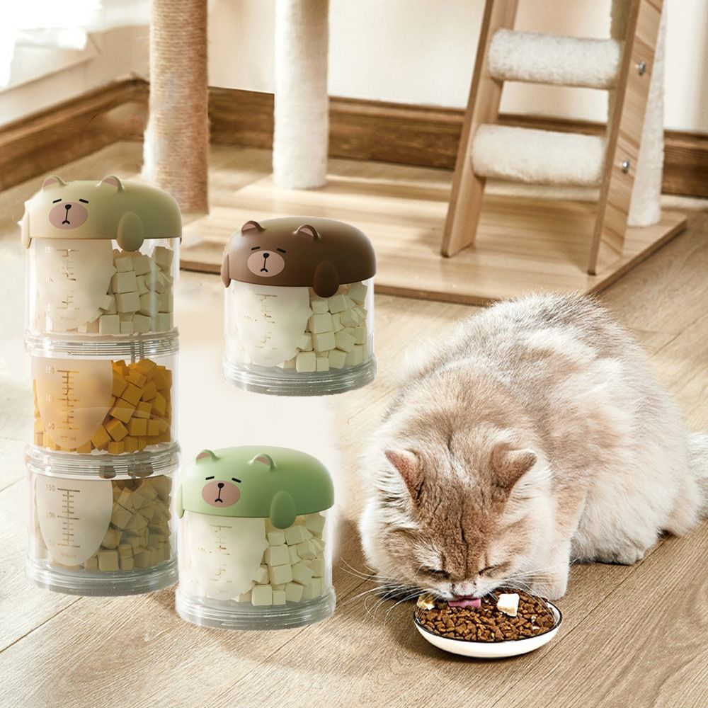 กล่องใส่อาหารแมวพลาสติกหลายชั้ - Food Packed Snacks บทวิจารณ์และราคา