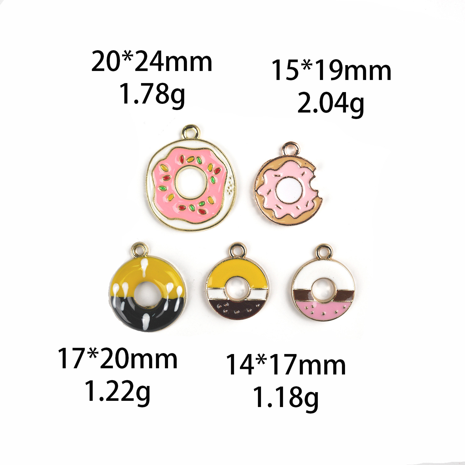จี้โดนัทเคลือบสีสันน่ารัก 10 ช - Zinc Food Snacks บทวิจารณ์และราคา