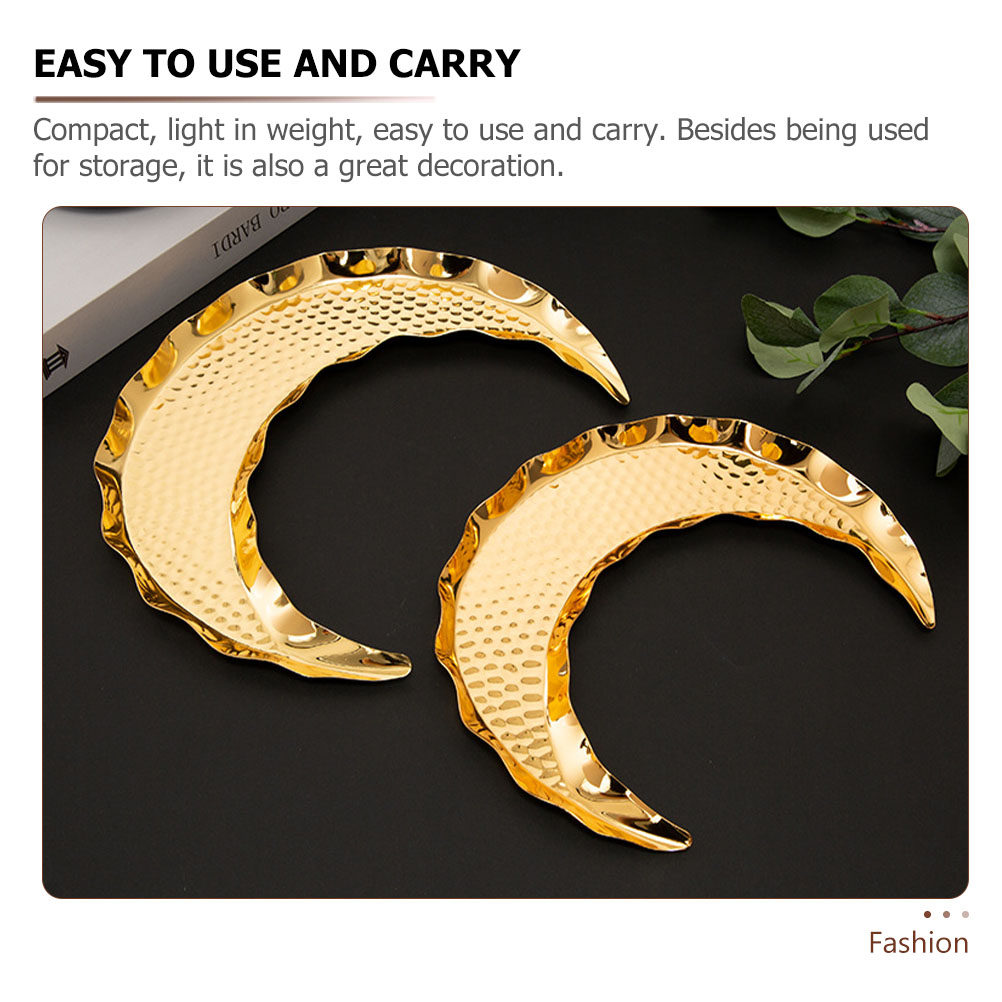 ถาดใส่อาหารรูปพระจันทร์ 1 ชิ้น - Zinc Food Snacks บทวิจารณ์และราคา