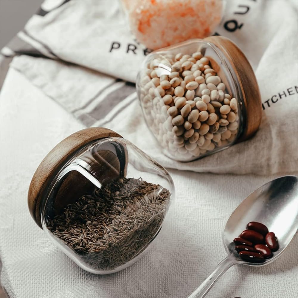 ภาชนะบรรจุอาหารแก้วพร้อมไม้ -  - Foods X บทวิจารณ์และราคา