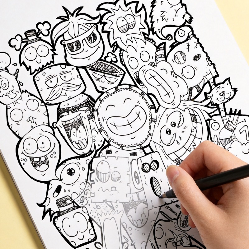 สมุดระบายสีแบบวาดด้วยมือสำหรับ - Food And Snacks Coloring Book บทวิจารณ์และราคา