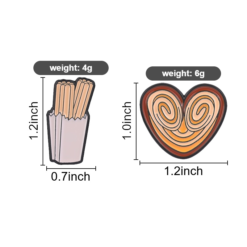 เข็มกลัดเคลือบลายขนมขบเคี้ยวสุ - Zinc Food Snacks บทวิจารณ์และราคา