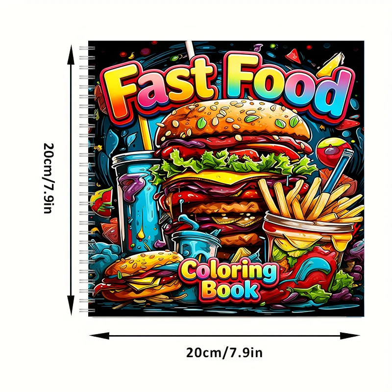 สมุดระบายสีอาหารจานด่วนสำหรับผ - Food And Snacks Coloring Book บทวิจารณ์และราคา