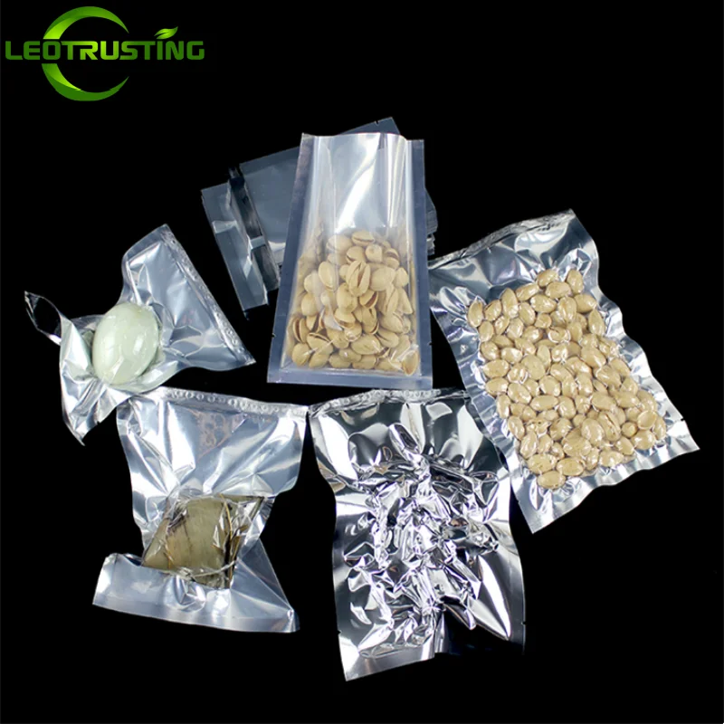 ถุงแบบแบนสีเงินเงา 100 แพ็ค -  - Food Packed Snacks บทวิจารณ์และราคา