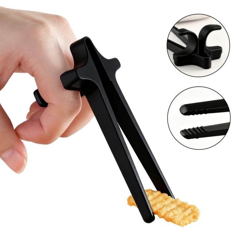 ที่คีบอาหารแบบหนีบ 1 2 4 ชิ้น  - Snacks Food Video บทวิจารณ์และราคา
