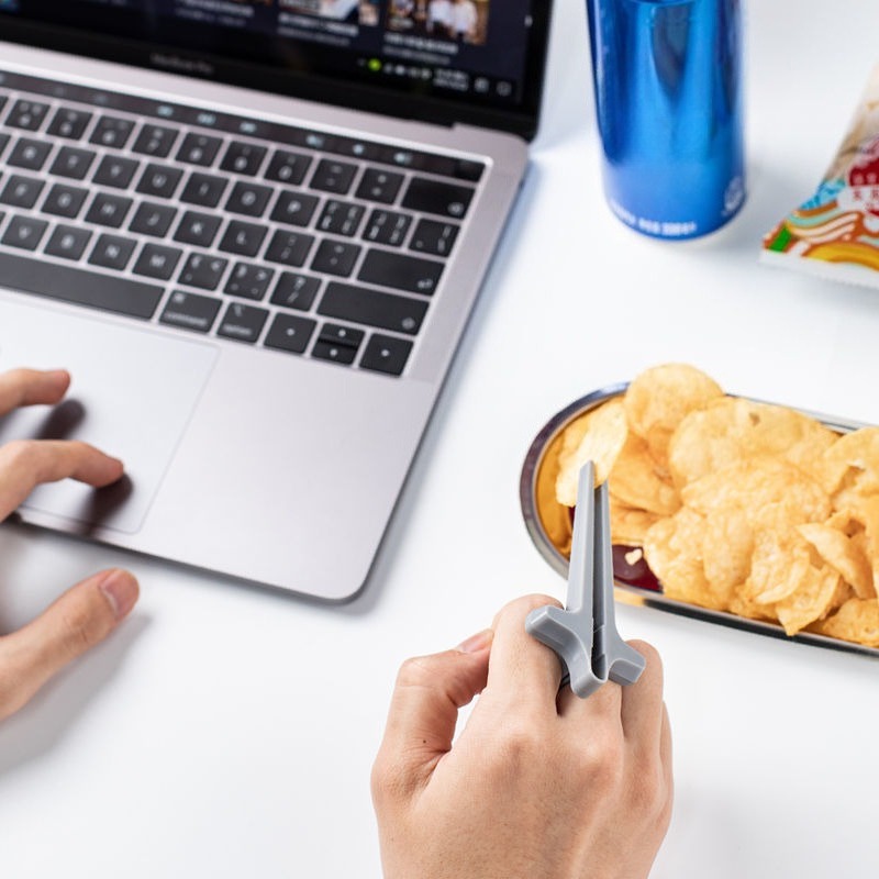 ที่คีบอาหารแบบหนีบ 1 2 4 ชิ้น  - Snacks Food Video บทวิจารณ์และราคา